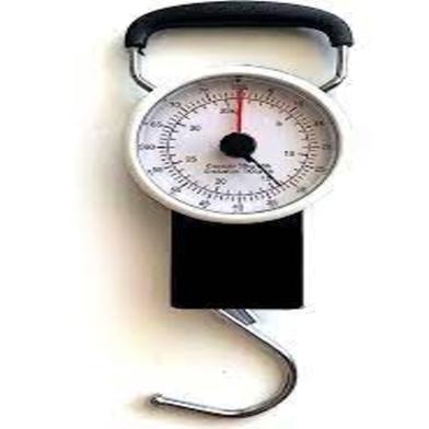 Manual Luggage Scale W/Built In Tape Measure Weighs Bags-to 35kg / 80lbs.- Measures tape Up to 39inc image