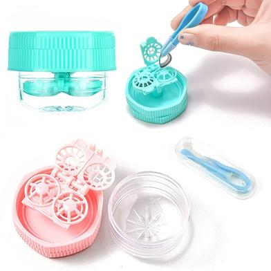 Manually Contact Lens Washer Cleaner Cleaning Lenses Case Eyewear Accessories Cleaning Contact Lens Case Container image