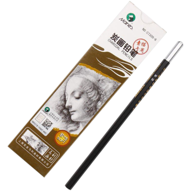 Maries Professional Neutral Medium Charcoal Pencil 12 Pcs image