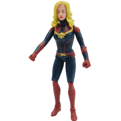 Marvel Avengers- All Characters Action Figure Hard Rubber Toys For Kids (figure_av_captain marvel_1pcbox) Captain Marvel -1 Pcs image