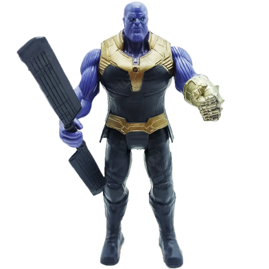 Marvel Avengers- All Characters Action Figure Hard Rubber Toys For Kids (figure_av_thanos_1pcsbox) Thanos -1 Pcs image