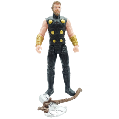 Marvel Avengers- All Characters Action Figure Hard Rubber Toys For Kids (figure_av_thor_1pcsbox) Thor -1 Pcs image