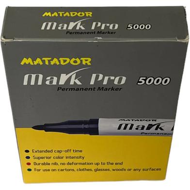 Matador Markpro Permanent Marker 5000 - Black Ink - 12Pcs : Matador Group
