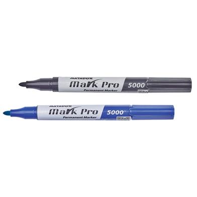 Matador Markpro Permanent Marker 5000 - Black Ink - 12Pcs image