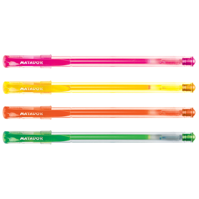 Matador Neon Gel Pen Color Ink - (5Pcs) image