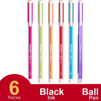 Matador i-teen Ball Pen Black Ink - 6 Pcs image