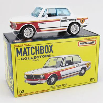 Matchbox Collectors -1969 BMW 2002 White Red Stripe : Non