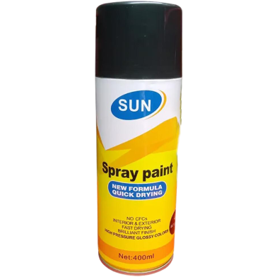 Matt Black Color Spray Paint Aerosol Spray 400ml image