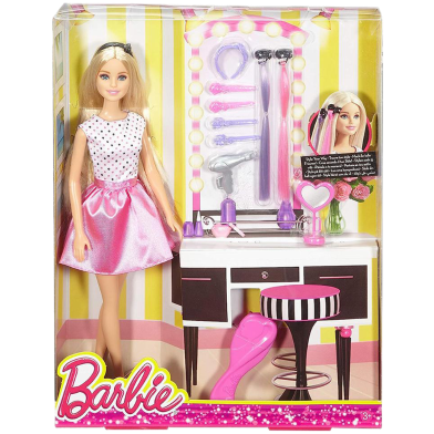 Mattel Barbie Style Your Way Fashion Doll With Hair Accessories image