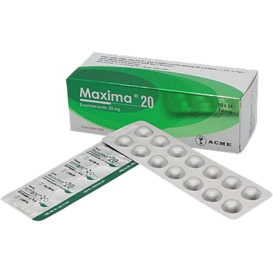 Maxima 20 mg 14's Strip Tablet image