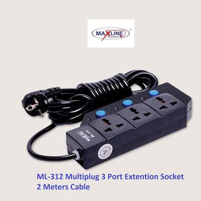Maxline Heavy Duty Multiplug 3 Gang Model-ML-312- 2 Miter Wire/7 Fit image