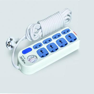 Maxline ML 0455 Extension Socket 2 Pin Multiplug 8 Port Power Strip With 10 Meter Cable image