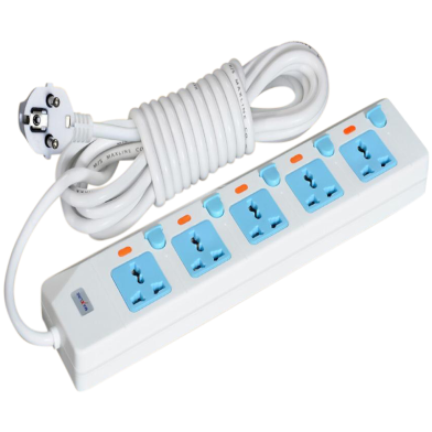 Maxline ML-855 5 Port Multi Extension Socket -5 Miter Wire image