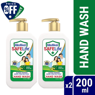 Mediker SafeLife Hand Wash Pump Combo Pack (200ml X 2pcs) image