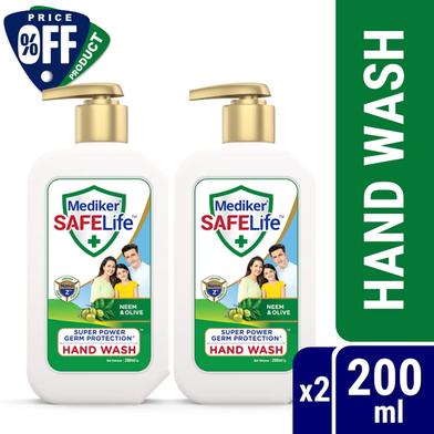 Mediker SafeLife Hand Wash Pump Combo Pack (200ml X 2pcs) image