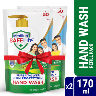 Mediker SafeLife Hand Wash Refill Combo Pack (170ml X 2pcs) image