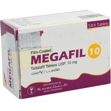 Megafil 10 mg Tablet 4's Strip image