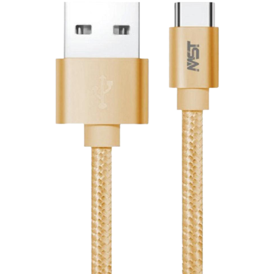 Megastar 2M USB 3A Fast Charging Type C Cable - Gold image