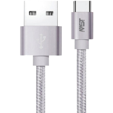 Megastar 2M USB to Type CType-CFast Charging Cable-Silve image