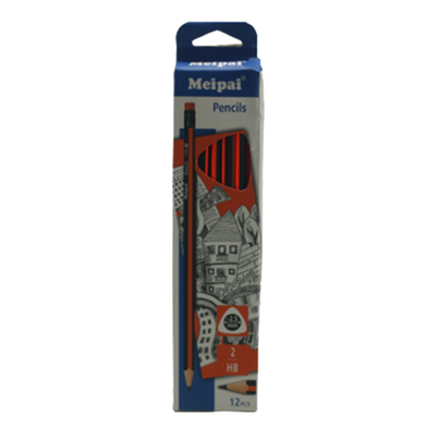Meipai Pencil HB 2 (12pcs) Red image