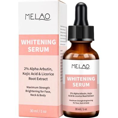 Melao Natural Hyaluronic Acid Whitening Serum for Face Whitening Brightening Moisturizing Vitamin E Skin Care Essence- 30ml image