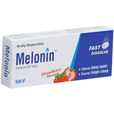 Melonin 3 mg Dispersible Tablet 10's Strip image