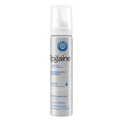 Men's Rogaine 5percent Minoxidil Foam for Hair Regrowth, 1 month Supply image