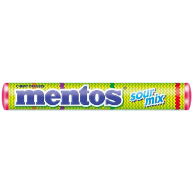 Mentos Sour Mix Candy Roll 37gm image