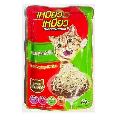 Meow Meow Pouch Tuna Topping Chicken 85g image