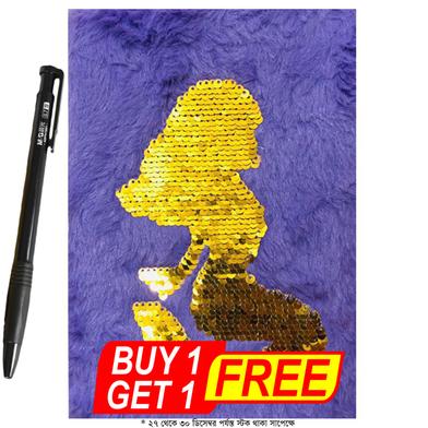 Mermaid Fairy Design Soft Premium Notebook (Free M and G Ball Pen) image