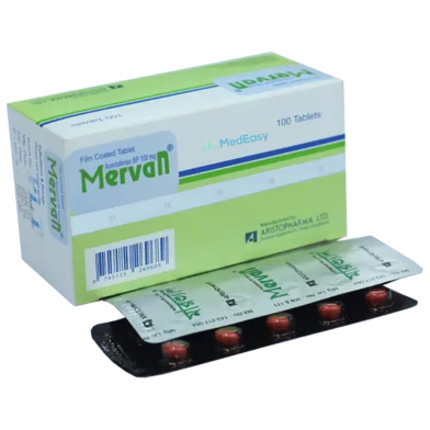 Mervan 100mg 10's Strip Tablets image