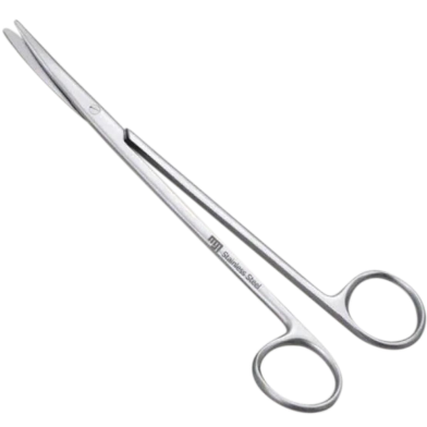 Metzenbaum Tonsil Stainless Steel Surgical Scissors Curved image