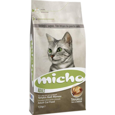 Micho Adult Dry Cat Food Rich In Chicken 1.5kg image