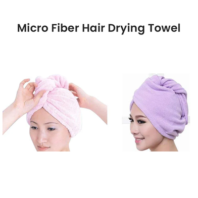 Microfiber Quick Drying Absorbent Hair Towel image