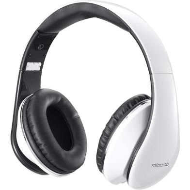 Microlab K360 3.5mm Stereo Headphone Black and white image