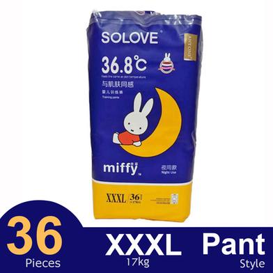 Miffy Pant system Night Baby Diaper (XXXL Size) (36Pcs) image