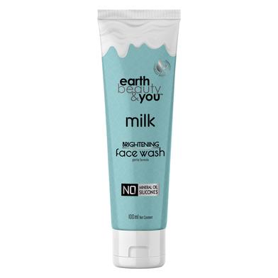 Earth Beauty and You Milk Brightening Face Wash- 100ml image