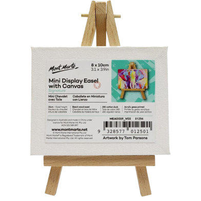 Mini Display Easel with Canvas Signature (8 x 10cm) image