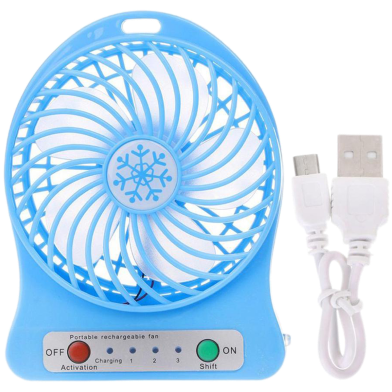 Mini Fan USB Portable Multicolor- 1 Pcs image