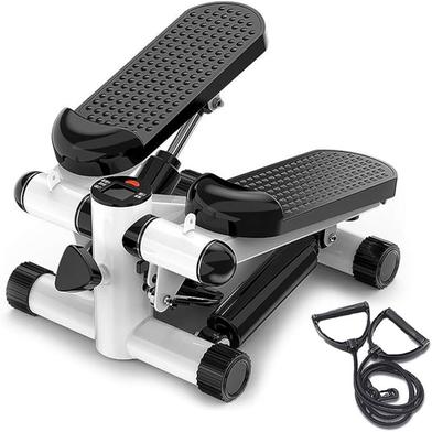 Mini Fitness Twist Stepper Electronic Display Home Exercise Equipment With Resistance Bands image