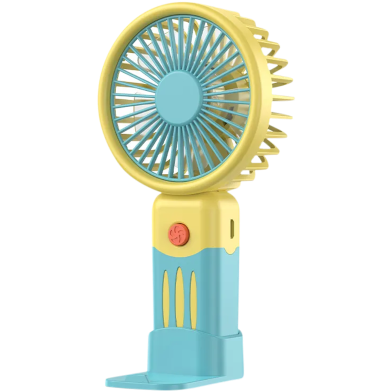 Mini Handheld Fan 3 Speed Portable Office Fan USB Rechargeable With Phone Holder image