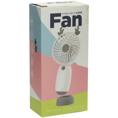 Mini Portable Summer Electric Fan Pearl Pink image