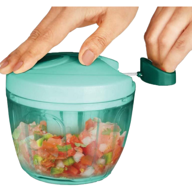 Mini Pull String Manual Food Processor Chopper Blender - 350 ml image