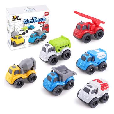 Mini Toddler Car Toy Set: Friction Construction Trucks for 1-2 Year Olds - Perfect Stocking Gift for 2-4 Year Boys and Girls image