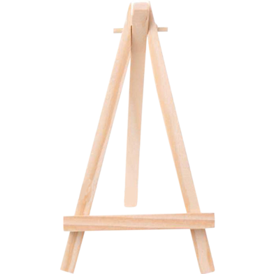 Mini Wood Display Easel Natural Craft Table Stand 12 Inchs image