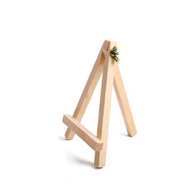 Mini Wood Display Easel Natural Craft Table Stand 6 Inchs image