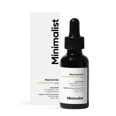 Minimalist 10percent Niacinamide Face Serum for Acne Marks, Blemishes and Oil Balancing with Zinc image