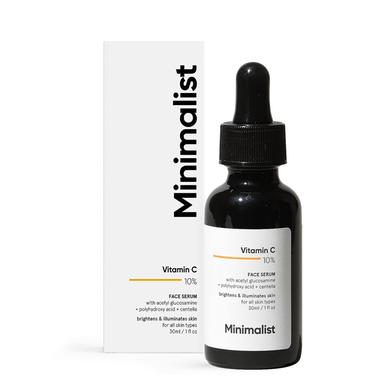 Minimalist 10percent Vitamin C Face Serum for Glowing Skin - 30 ml image
