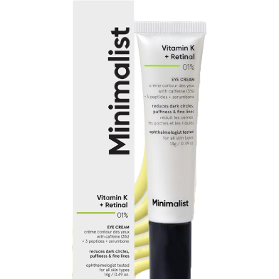 Minimalist Vitamin K plus Retinal 01 Percent Under Eye Cream 14 gm image