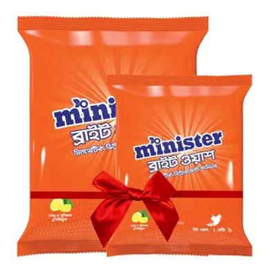 Minister Bright Wash Detergent Powder 2 Kg With Bright Wash 1 kg FREE image